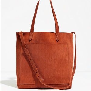 Medium Transport Tote: Suede Corduroy Edition